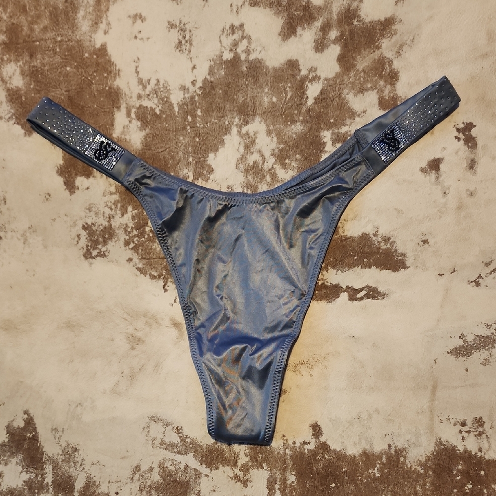 Victoria's Secret Grey Bling Thong. Size: M